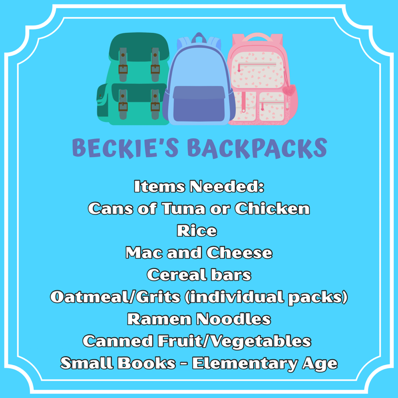 beckies backpacks list